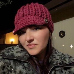 womens newsboy crochet hat