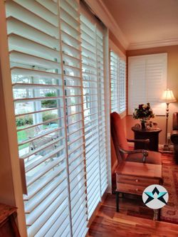 REAL WOOD & LIFETIME WARRANTY, Custom Interior Shutters, Plantation Shutters, Window Treatments, Window Coverings, Persianas de Madera