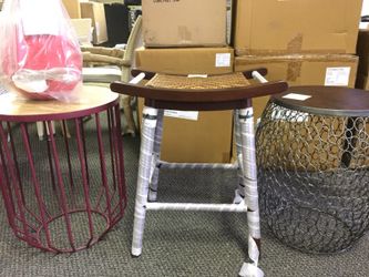 Brand new stool, lamp, end table retail or wholesale available