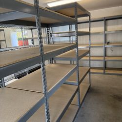 Garage Storage Rack Shelves 48 in W x 24 in D Boltless Shelving Delivery Available