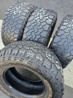 4 used tires Lt35x12.50r18 General Grappler, LR E, 10 PLY 
0