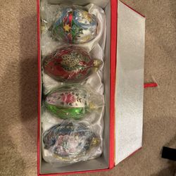 Joan Rivers Faberge Egg Ornaments  