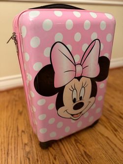 Minnie Mouse Kids Carry On Hard Shell Rolling Luggage