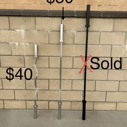 EZ Curl Bar & 5’ Barbell **See Photo For Pricing, FIRM PRICE**