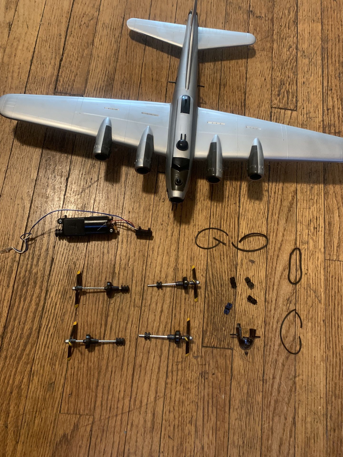Flying Fortress B17 Alarm Clock For Parts