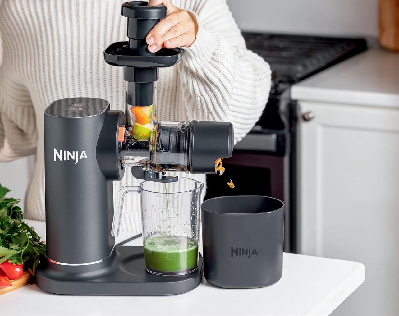 Ninja NeverClog Cold Press Juicer – New Open Box, Easy Clean, Cold Press Extractor