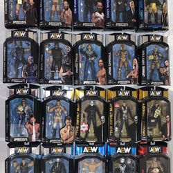 AEW Wrestling 20 Figure Collection Lot 1 of 3 Brand New, Rare Chase and PPV Editions Included