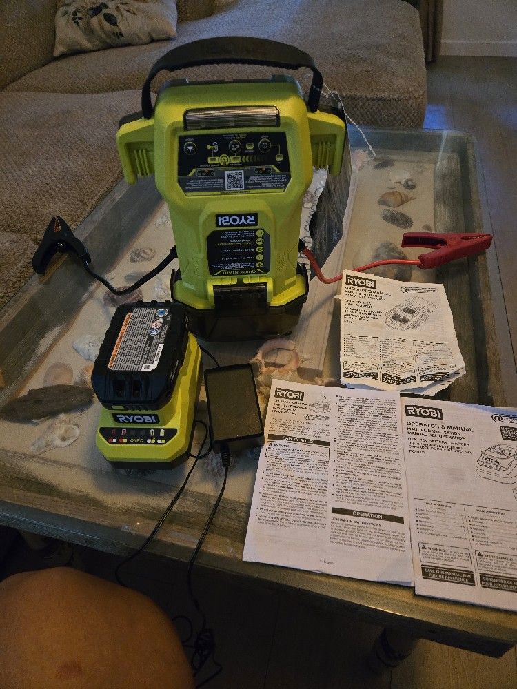 Ryobi Car Jumpster Kit With Battery Pack