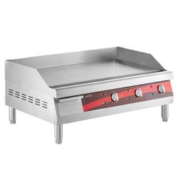 Avantco EG30N 30" Electric Countertop Griddle - 208/240V, 3375W-4500W

