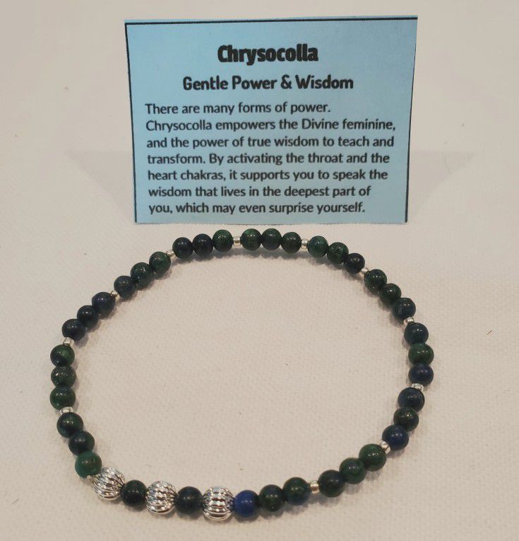 Chrysocolla Crystals Bracelet