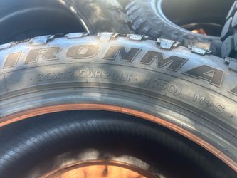 35x12.5x20 tires. 90% Percent Thread