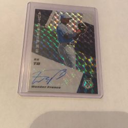 2021 Mosiac Wander Franco Auto Rookie Holo