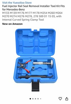 Fuel Injector Rail Seal Removal Installer Tool Kit Fits for Mercedes-Benz M133 M139 M176 M177 M178 M254 M260 M264 M270 M274 M276 M278, 278 589 01 15 0