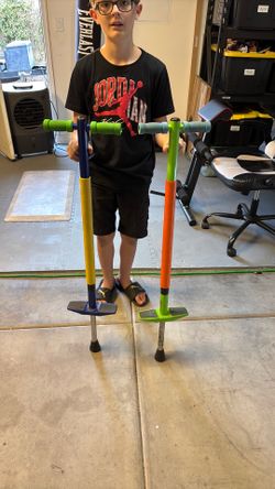 2 pogo sticks