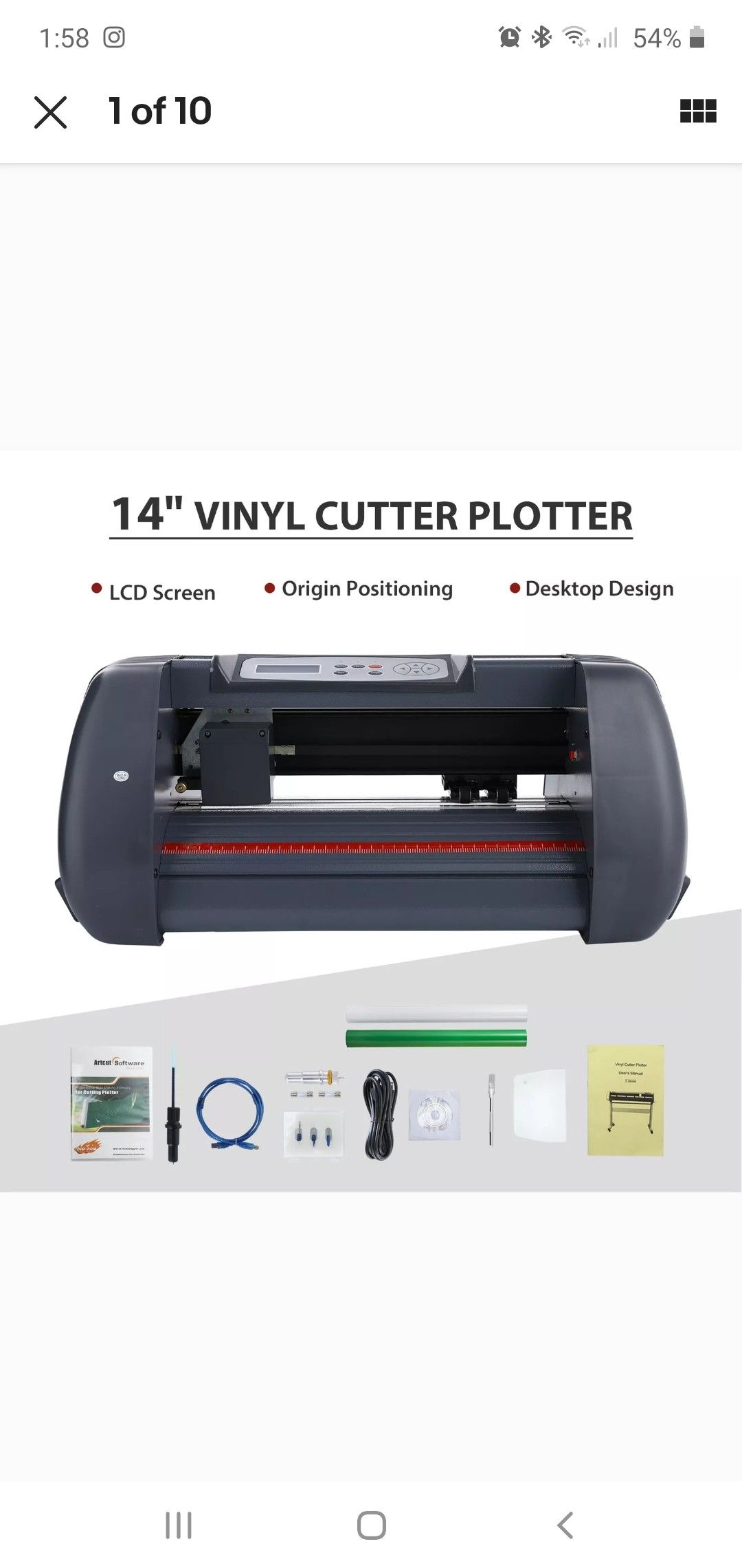 Vinyl cutter machine