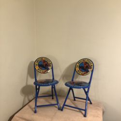 2007 Marvel Spider-Man Idea Nuova Kids Locking Folding Chairs 