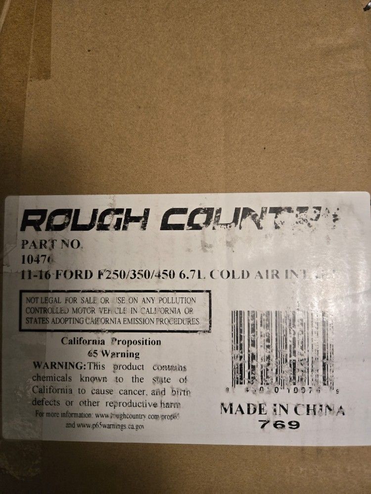 Cold Air Intake System F250,350,450