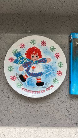 vintage 1976 Raggedy Ann Limited Edition Christmas Plate