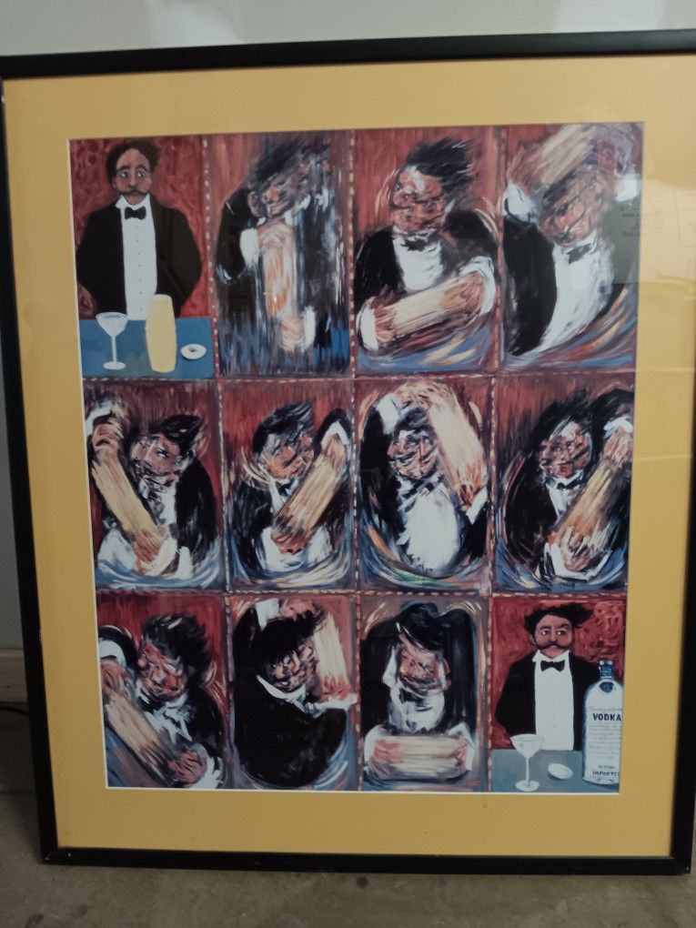 Buffet Guy Bartender Martini Shaking Art