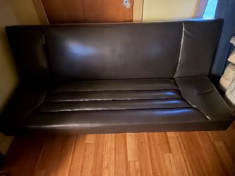 Leather futon