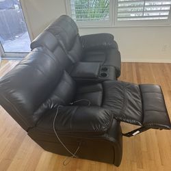 Motorized Double Recliner Sofa