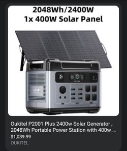 Oukitel P2001 Plus/ Solar Generator/ with Panels
