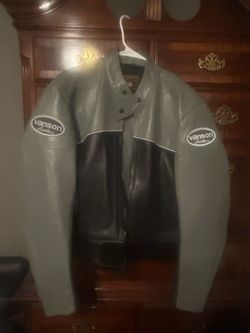 Vason Leather Jacket Sz 48