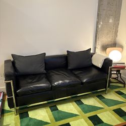 Le Corbusier Style Vegan Leather Couch