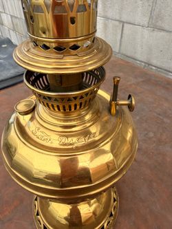 Antique San Diego Lamp brass lantern 1905