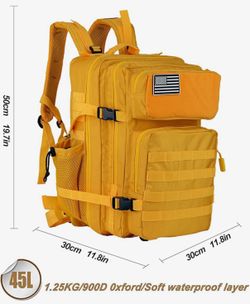 Military Tactical Backpack - 45L Molle Assault Pack for 3-Day Survival, Gym, Hunting, and Daily Use - Versatile Military Backpack & Trekking Day Pack,