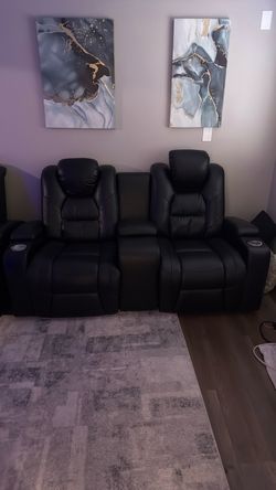 Reclining sofa plus chair combo