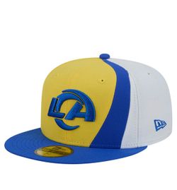 Los Angeles Rams New Era Shock 59FIFTY Fitted Hat - Gold/Royal