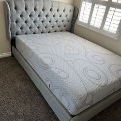 Queen Bed With Memory Foam Mattress ONLY $500 ON SALE!!!