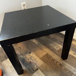 Black table 