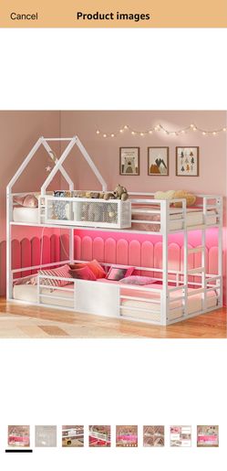 Twin bunk bed