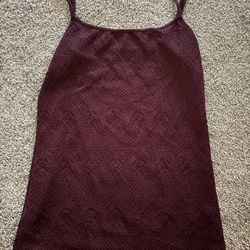 Ann Taylor Burgundy tank top SIZE XS