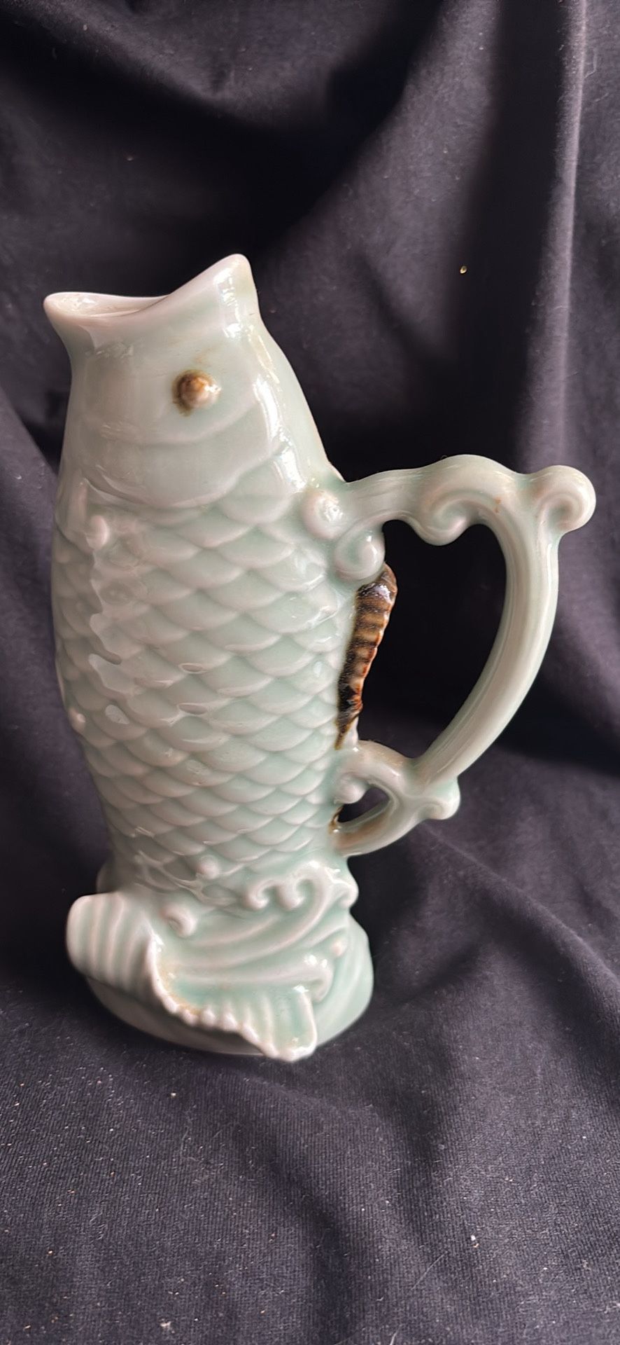 Ceramic Coy Fish Pitcher