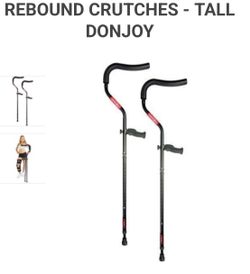 REBOUND CRUTCHES - TALL DONJOY