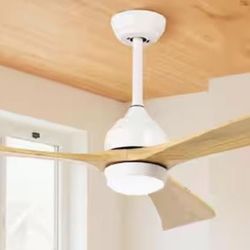 NEW In Box - Retails For $144 - 52” Modern 3 Blade Indoor Ceiling Fan with Quiet Reversible DC Motor 