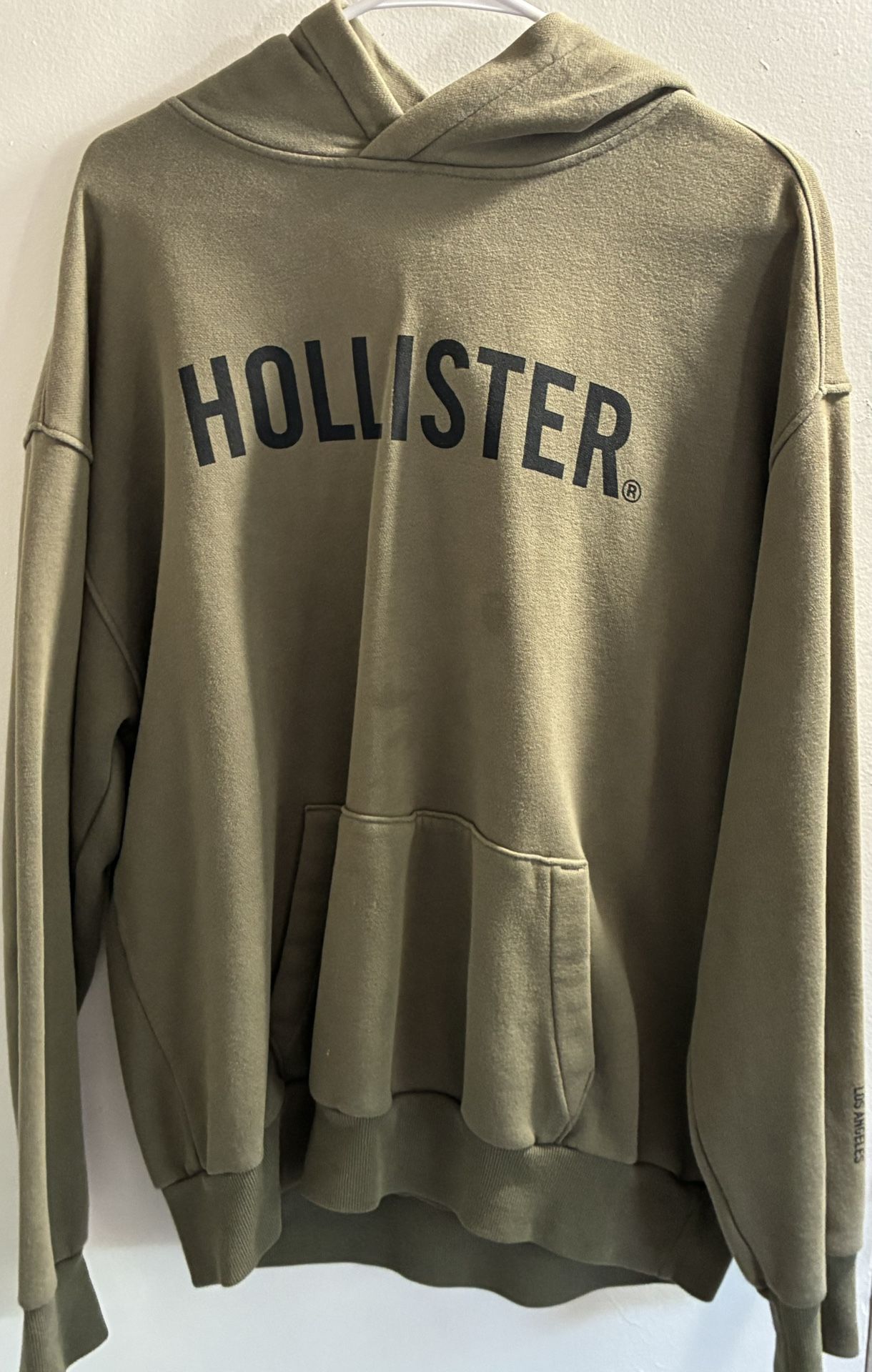 Hollister Hoodie Sweater Green Men Medium