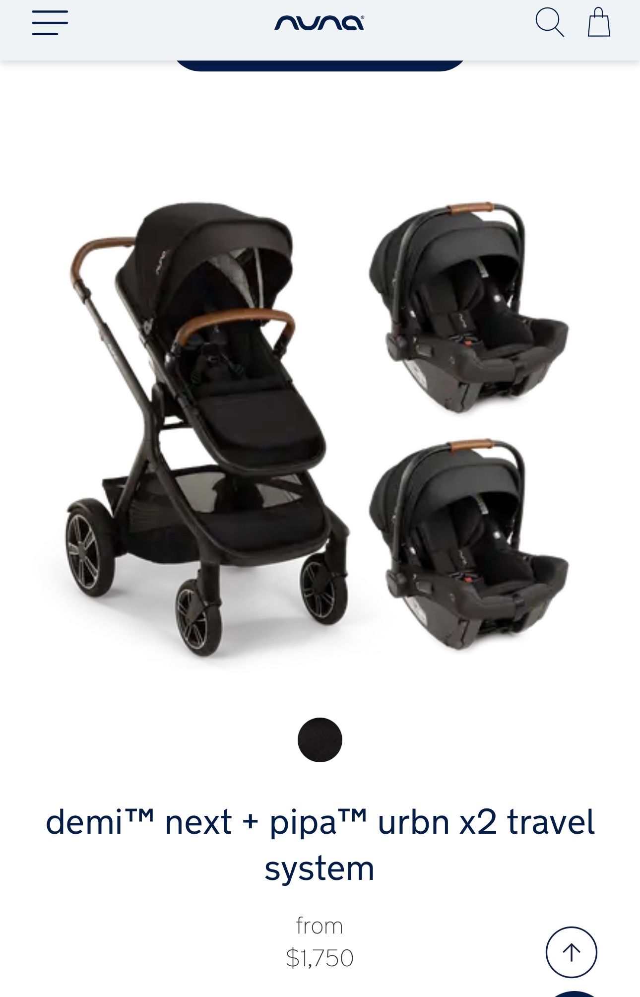 Nuna Baby Stroller Car Seat Combo