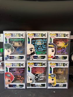 Signed Funko Pop Lot (Cowboy Bebop) for Sale