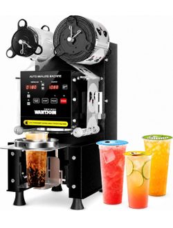 WantJoin Cup Sealing Machine Automatic Commercial Boba Sealer- See Description!!!