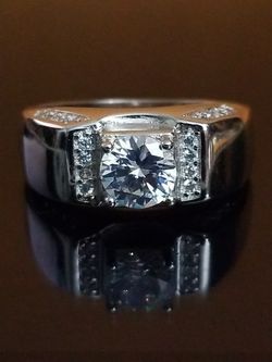 Men's wedding engagement promises ring size 10.0