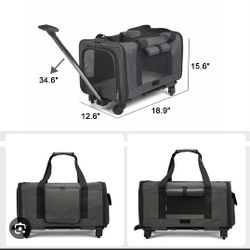 Dog Or Cat Carrier With Wheels