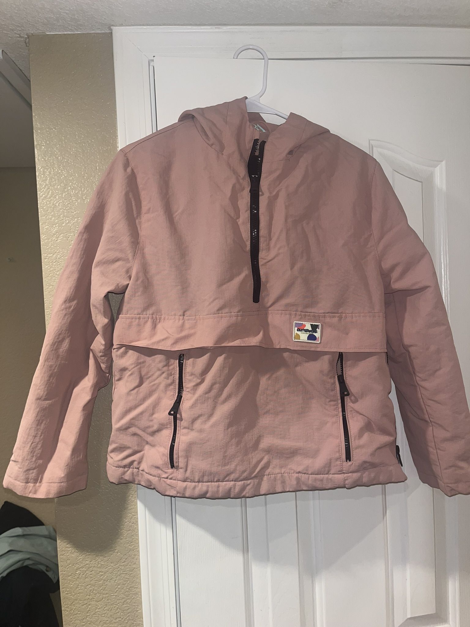 Girls Zara pink outerwear sweater/jacket
