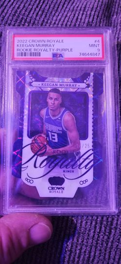2022 CROWN ROYALE KEEGAN MURRAY ROOKIE ROYALTY-PURPLE #4 PSA 10