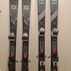 Volkl skis 133 & 147 underfoot 76