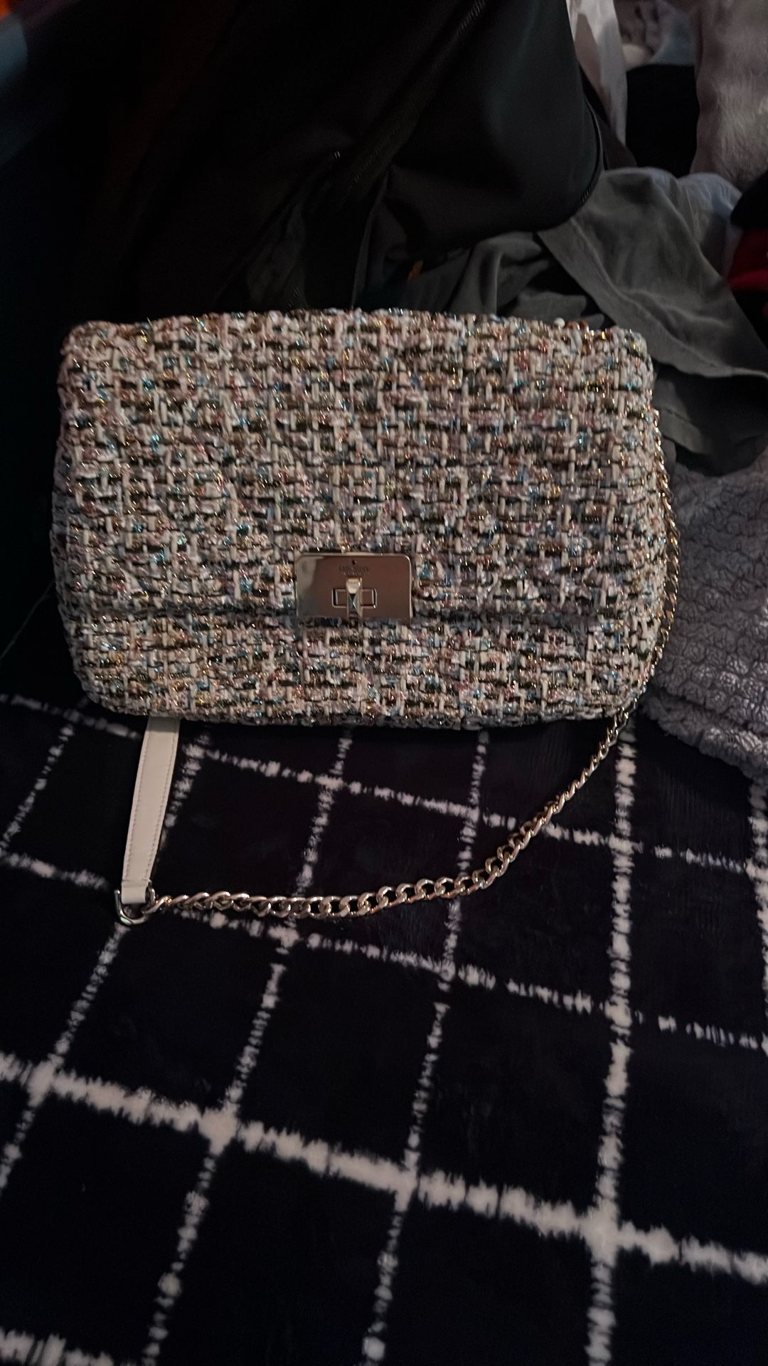 Used Kate Spade Multi Color Purse Medium Size