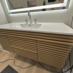 Bathroom Vanity 48” Wall Mounted - Floating Vanity 48 “